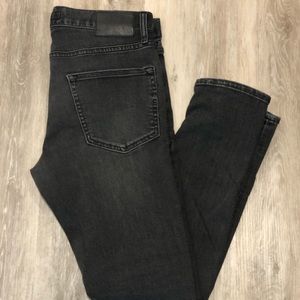 Dark Gray Express Skinny Stretch Jeans 30x30